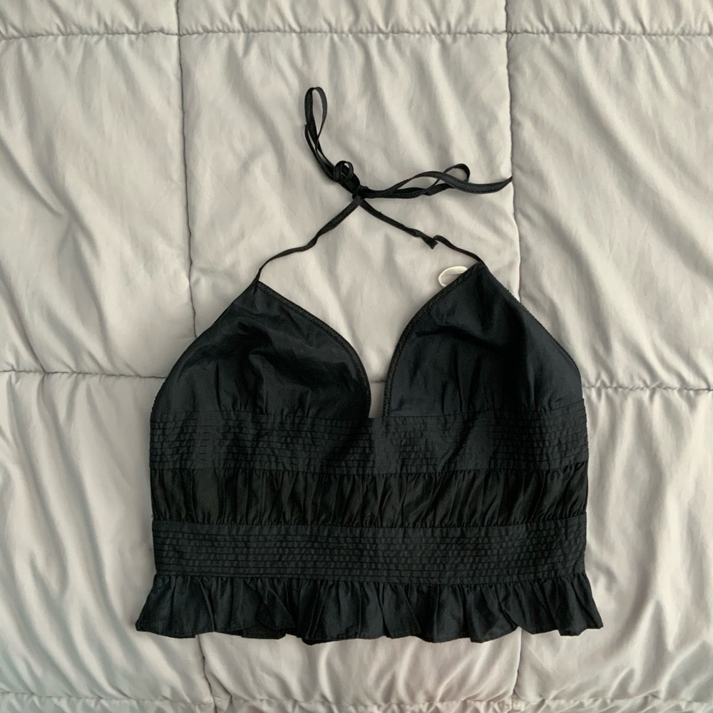 FINAL SALE Silk halter top